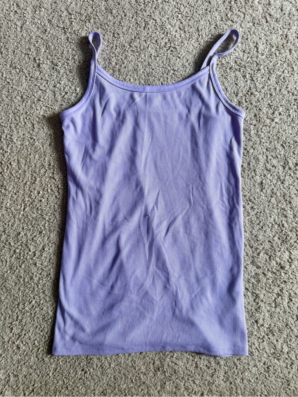 No Boundaries Lilac Ribbed Camisole Tank Top